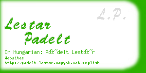 lestar padelt business card